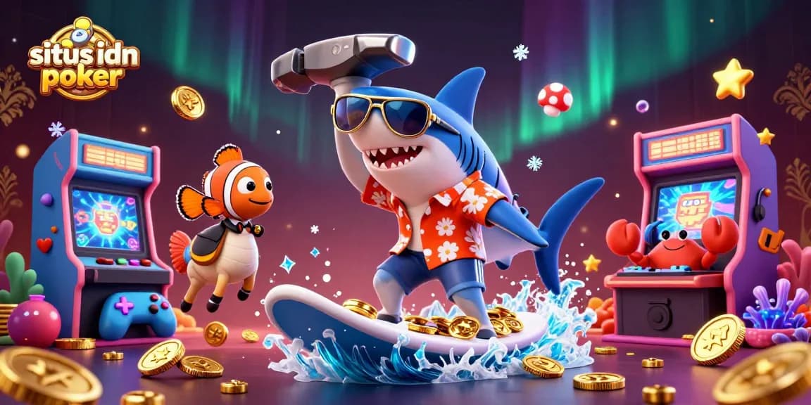 Mainkan situs idn poker dengan meriah sambil dikelilingi karakter seru dan elemen kasino atraktif.