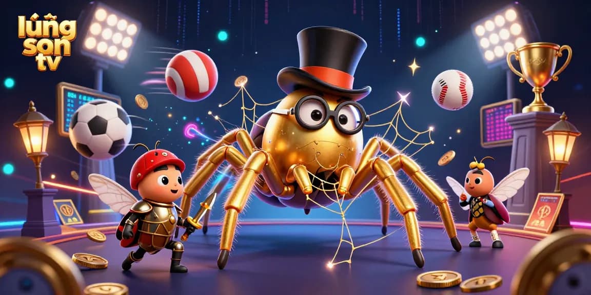 Engage with lương sơn tv's dynamic sports betting scene featuring vibrant characters and action elements.