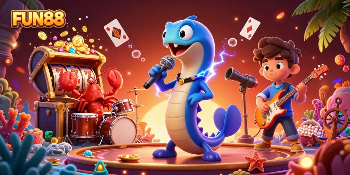 Experience fun casino excitement with FUN88, featuring electrifying underwater performances and jackpot thrills!
