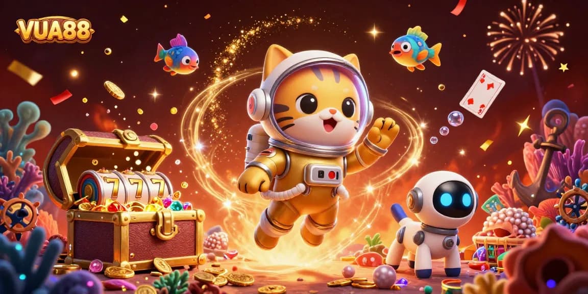 VUA88: Experience thrilling slots and vibrant treasures in an immersive casino universe.