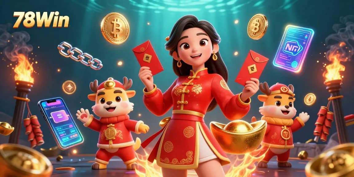 Play exciting games at 78Win and enjoy vibrant casino festivities with crypto elements.