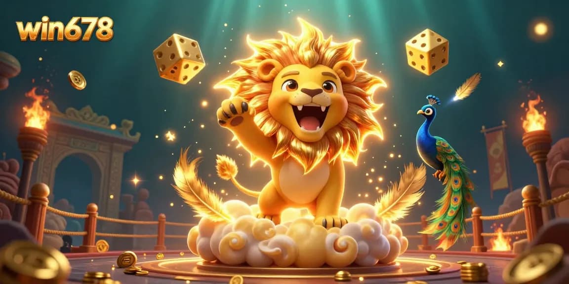 Engage with thrilling gameplay at win678, featuring an exciting casino scene full of vibrant colors and action.
