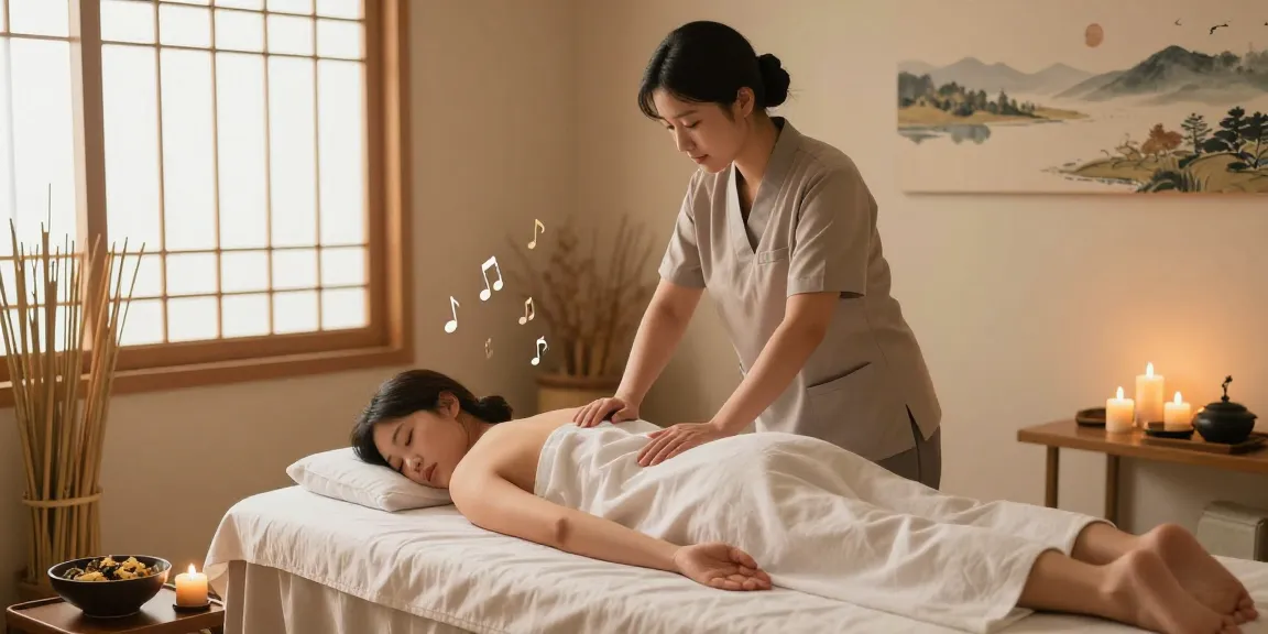 Experience relaxation with 강동구출장마사지 in a serene massage therapy room.