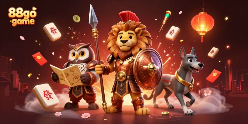 Experience the excitement of the 88go game with dynamic characters and vibrant casino elements.