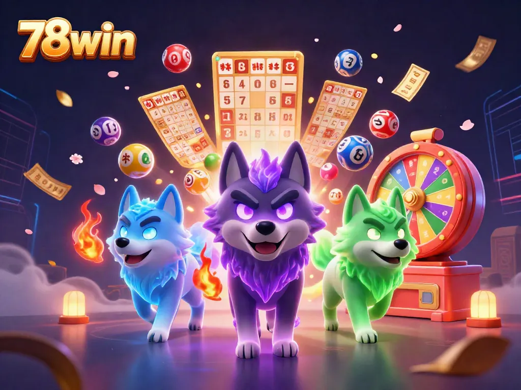 Participate in exciting lotteries with 78win's dynamic gaming elements and vibrant visuals.
