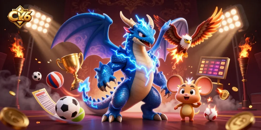 Experience thrilling action at CV666 with dynamic sports betting elements and exciting characters.