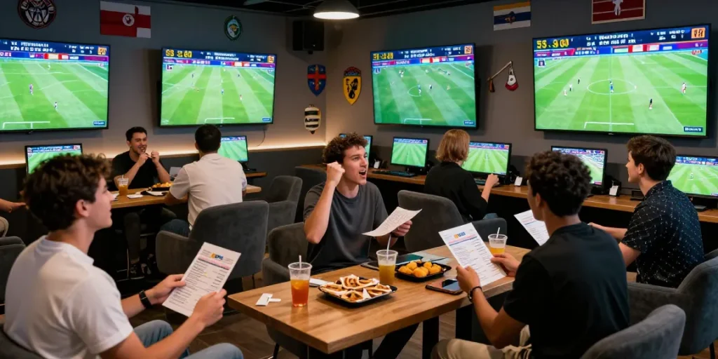 Exciting sports betting experience at https://sbobet.org.vc with fans enjoying World Cup 2026.