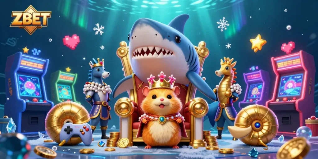 Spin vibrant games at ZBET with the king hamster enthroned among casino treasures!